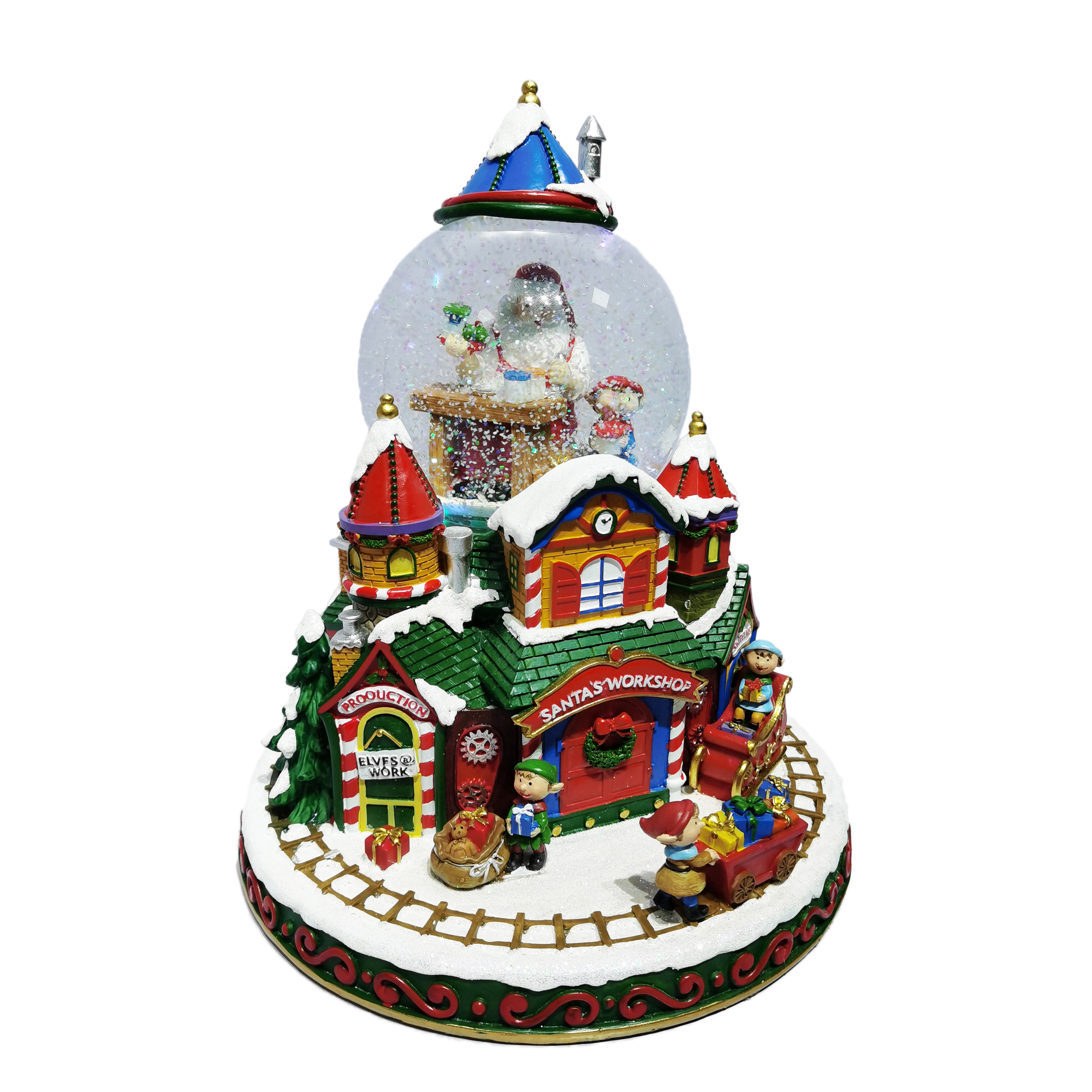 custom snow globe with music