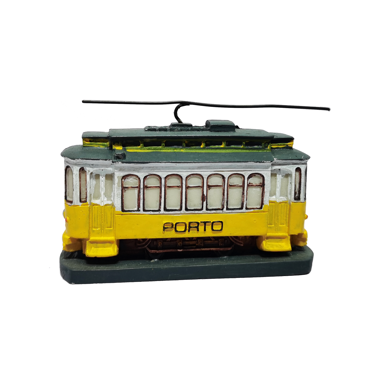 Поощрение Porto Portugal Resin 3D Tourist Sovenirs Handmade Tram Sculpture