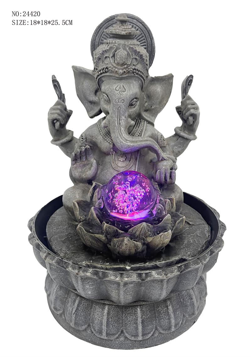 Garden Indoor Outdoor Decor Resin Hindu God Fountain